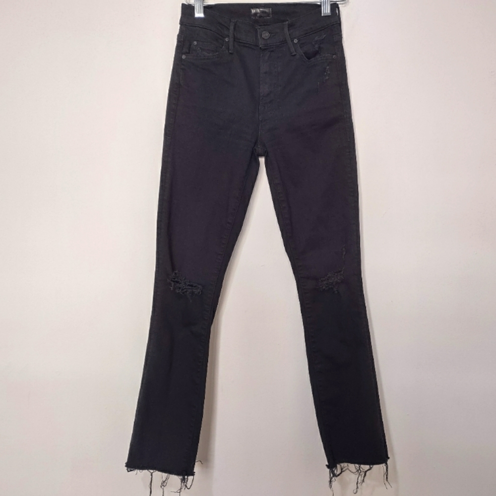 MOTHER Black Ankle & Cropped Jeans